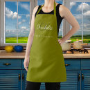 Search for olive green aprons Kitchen