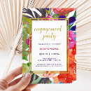 Search for colourful engagement party invitations Floral