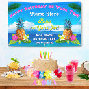 Search for hawaiian birthday banners Luau