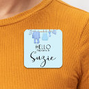 Search for blue name tags stickers Baby shower