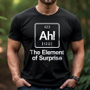 Search for ah the element of surprise tshirts Science humour