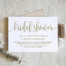 Search for white and gold bridal shower invitations Calligraphy
