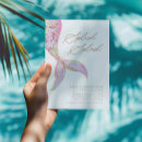 Search for pink mermaid invitations Mermaid pool party