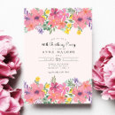 Search for purple 90th birthday invitations Feminine