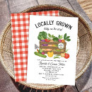Search for farmers market invitations Gingham