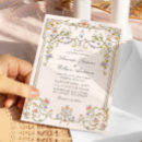 Search for peach flower wedding invitations Bohemian