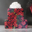 Search for poinsetta wrapping paper Red