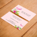 Search for pink flamingo business cards Floral
