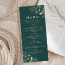 Search for emerald green menus Timeless