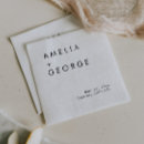 Search for wedding napkins Black and white