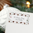 Search for holly and pine return address labels Winter