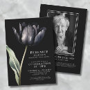 Search for tulips funeral invitations In loving memory
