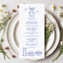 Search for cute wedding menus Retro
