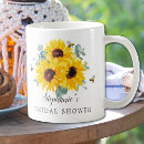 Search for sunflower bridal shower mugs Botanical