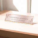 Search for rose gold name plates Business