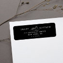 Search for couples return address labels Calligraphy