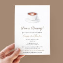 Search for love is brewing invitations Watercolor