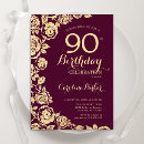 Search for rose gold and burgundy invitations Roses