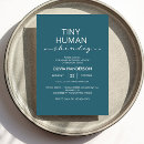 Search for teal blue baby shower invitations Typography