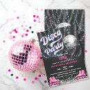 Search for disco birthday invitations Retro
