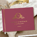 Search for burgundy guest books Elegant