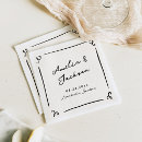 Search for fun cocktail wedding napkins Typography