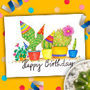 Search for funny cactus birthday cards Cute