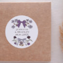 Search for lilac wedding stickers Rustic