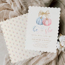 Search for gold gender reveal invitations Parents to be