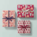 Search for santa claus christmas wrapping paper Red