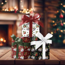Search for vintage holiday wrapping paper Red and green
