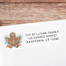 Search for gingerbread return address labels Cute