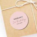 Search for girly first birthday stickers Modern
