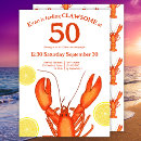 Search for lobster birthday invitations Nautical