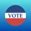 Search for blue and red stickers Vote