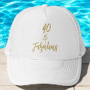 Search for 40th birthday party hats 40 and fabulous