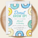 Search for doughnut grow up birthday invitations Sprinkles