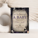 Search for gothic baby shower invitations Witch