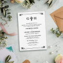 Search for christian cross wedding invitations Typography