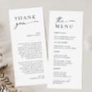 Search for handwritten wedding menus Simple
