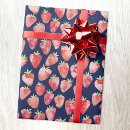 Search for strawberries wrapping paper Cute