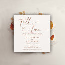 Search for fall in love engagement party invitations Calligraphy
