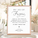 Search for in lieu of favours wedding signs Minimalist