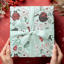 Search for kitten christmas wrapping paper Animal lover