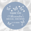 Search for elegant floral design stickers Dusty blue