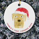 Search for yellow labrador christmas tree decorations Pet