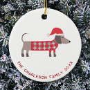 Search for dachshund christmas tree decorations Animal lover