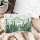 Search for watercolor forest postcards Rustic