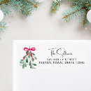 Search for green ribbon return address labels Festive