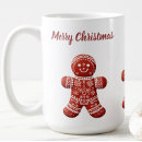 Search for gingerbread men mugs Red